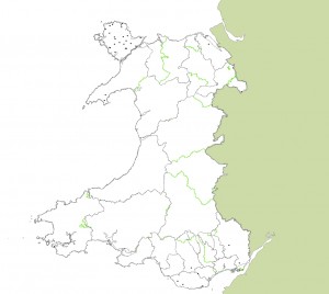 Listed Windmills in Wales map